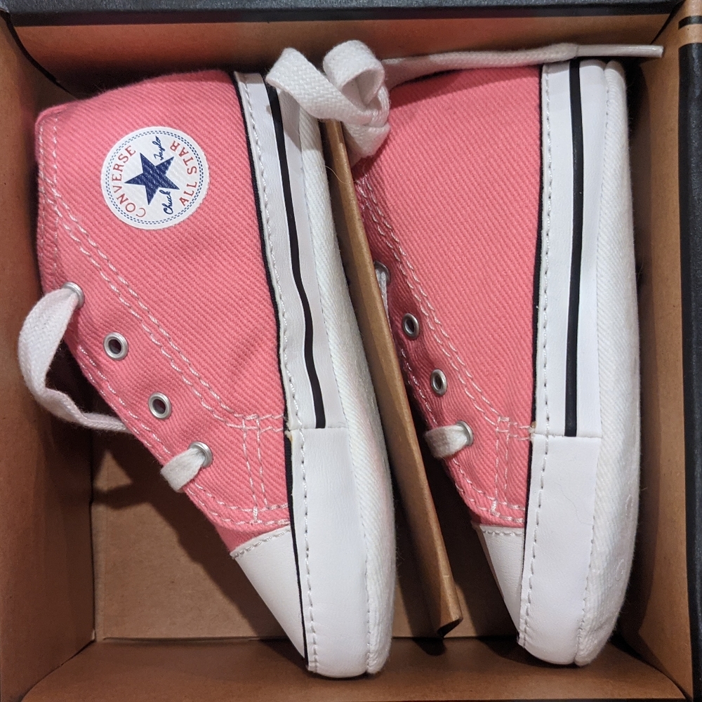 Pink Converse Crib Shoes